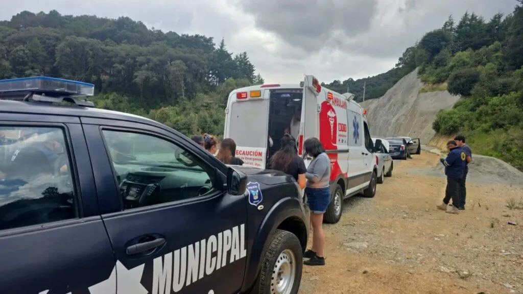 Accidente dentro del túnel Real del Monte-Huasca deja seis personas lesionadas