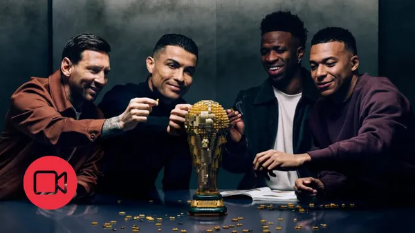 Messi, Mbappé, Cristiano Ronaldo y Vinicius se transforman en piezas de LEGO para el Mundial.