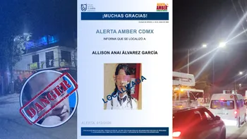 La menor Allison Anai Álvarez García, de 12 años, fue localizada con vida en la CDMX. Tras su hallazgo, autoridades desactivaron la Alerta Amber y continúan las investigaciones sobre su desaparición.