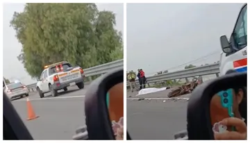 Confirman muerte de  motociclista tras brutal accidente en la México-Pachuca