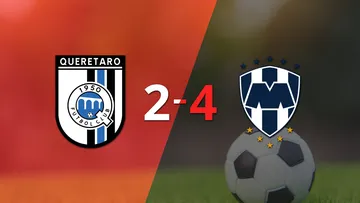 Querétaro no pudo evitar la derrota y cayó 4 a 2 ante CF Monterrey