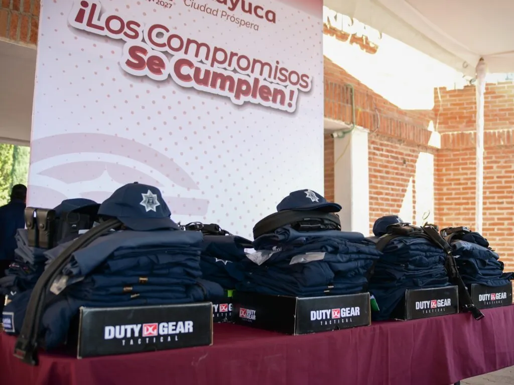 Tizayuca: entregan 198 uniformes a policías municipales