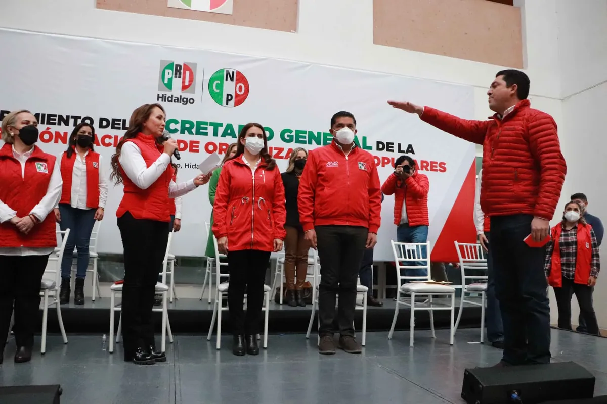 Héctor Meneses, secretario general de la Confederación de Organizaciones Populares en Hidalgo