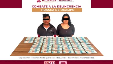 Detenidos por posesión de billetes falsos en Huasca