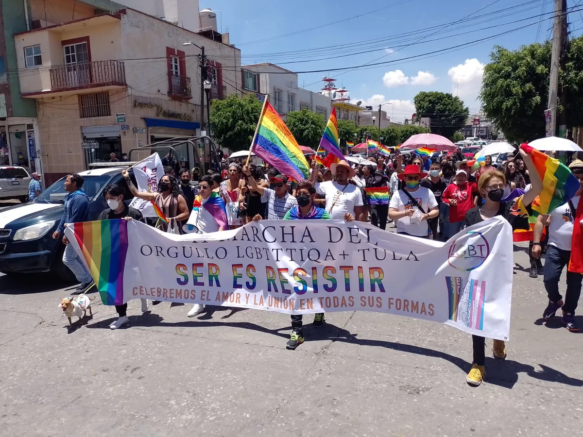 Realizan marcha de la comunidad LGBTI+ en Tula