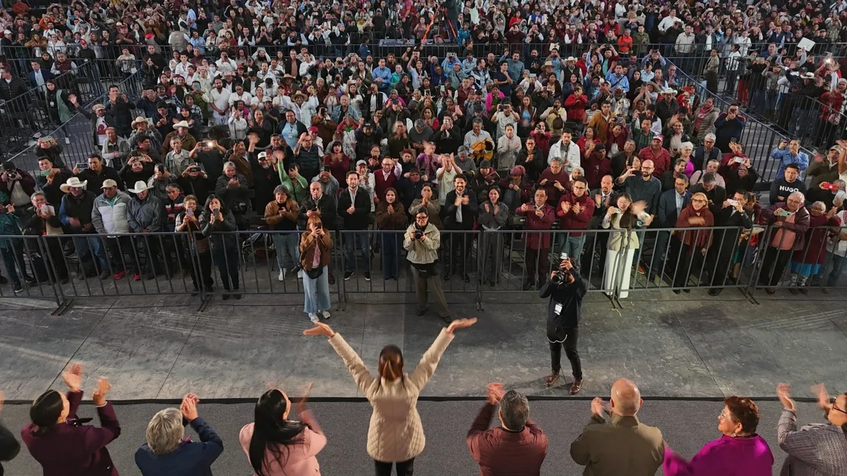 Claudia Sheinbaum en su gira