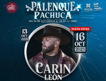 Palenque Pachuca 2023: Nueva fecha para Carín León