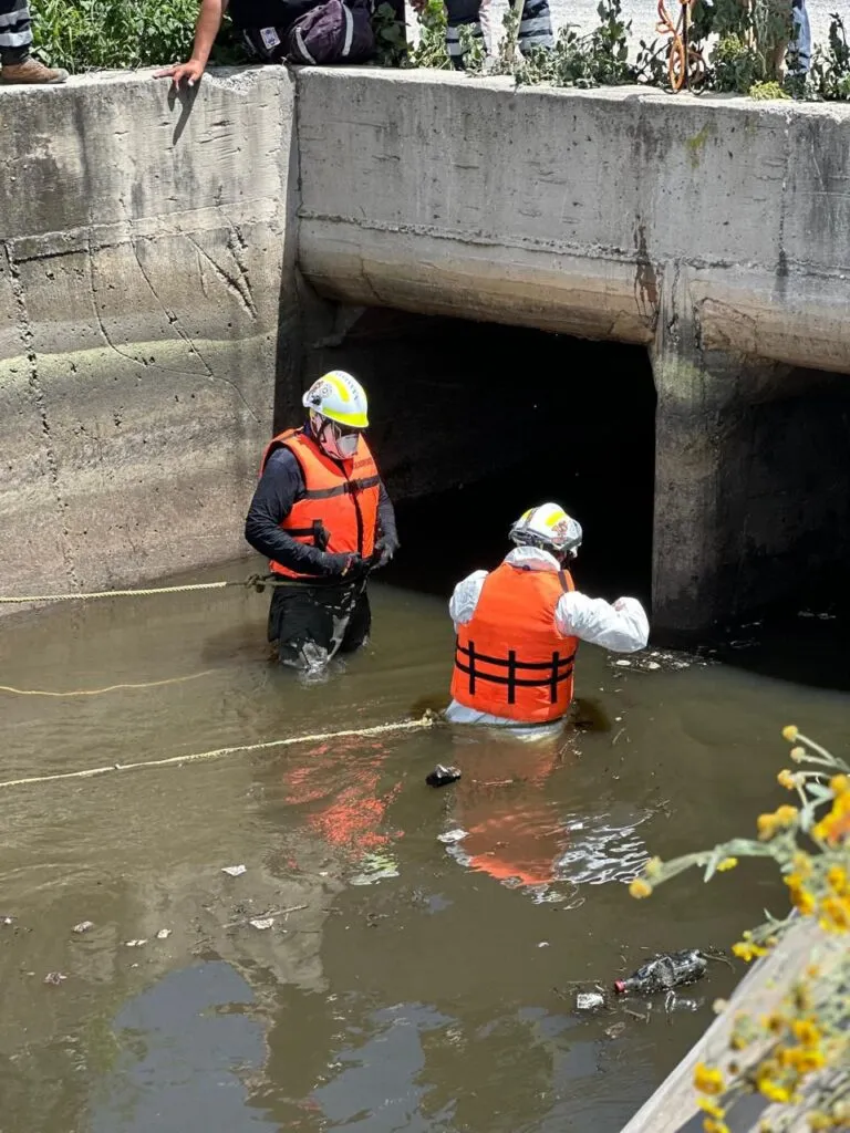 Hallan restos humanos en canal donde buscan a niño desaparecido en Hidalgo