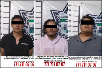 Pachuca: caen 3 sujetos por robo a negocio en Las Palomas