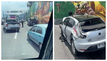 Choque en la México-Pachuca deja un lesionado; tráiler involucrado habría escapado
