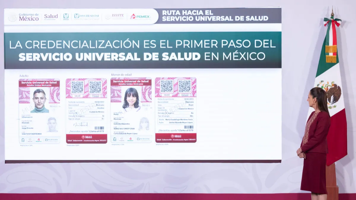 El Gobierno de México inicia la credencialización para el servicio universal de salud, un sistema que permitirá atención médica en cualquier institución pública.