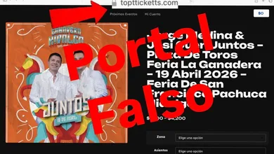 Autoridades advierten sobre sitio fraudulento de boletos