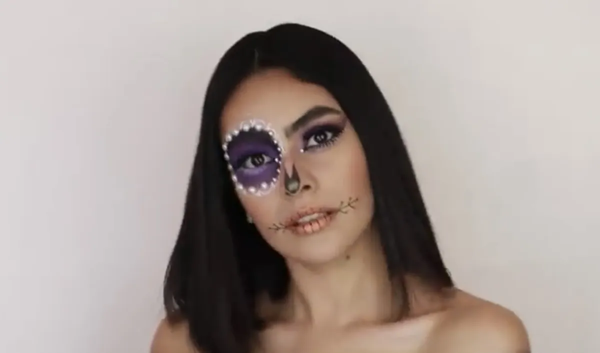 Maquillaje de catrina, evita parecer un panda