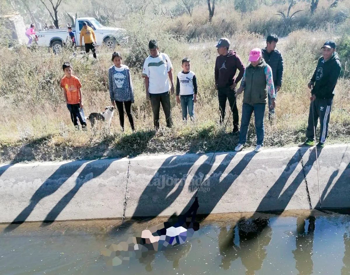 Hallan cuerpo en aguas negras de Ixmiquilpan
