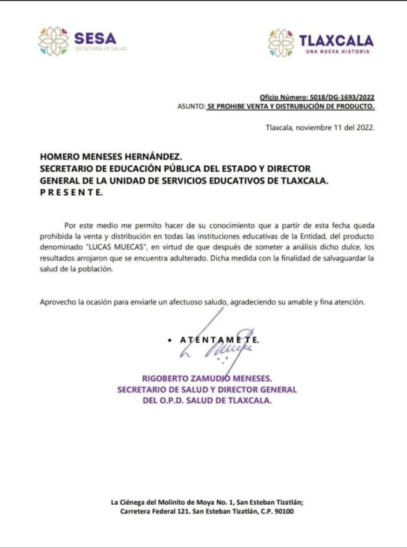 Paletas “Lucas”: dan positivo a estupefacientes y prohiben su venta en Tlaxcala