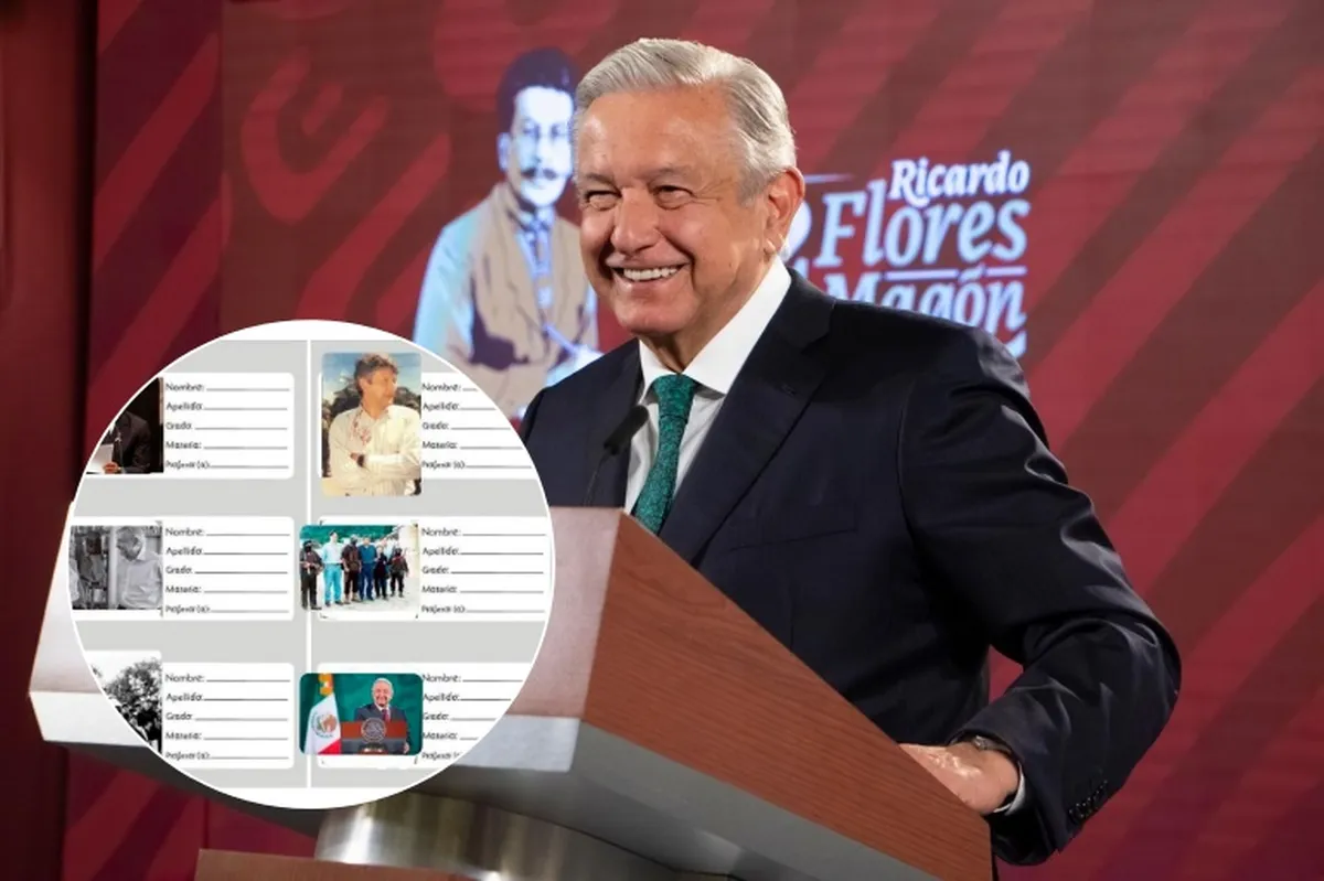 Morena lanza etiquetas para cuadernos con imagen de AMLO