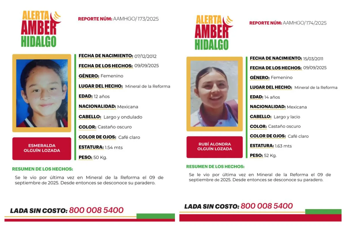 desaparecen hermanas en Mineral de la Reforma (1)