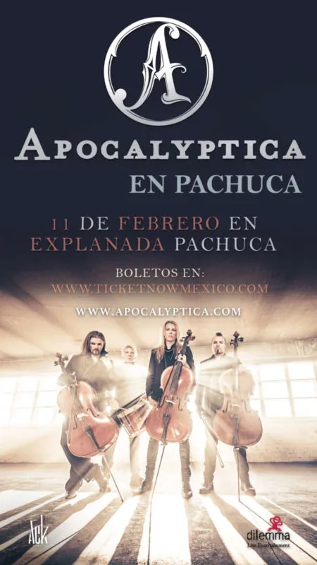 Apocalyptica en Pachuca 2024: fecha y precio de los boletos