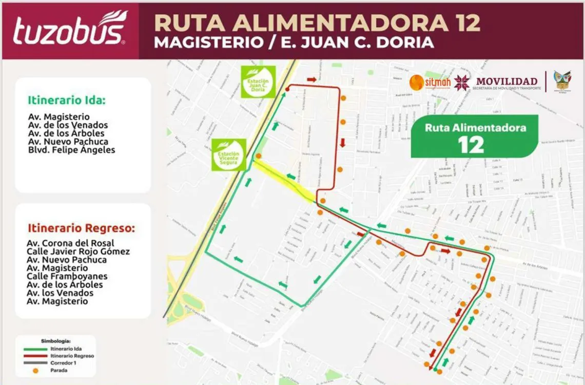 Tuzobús: anuncian desvíos en rutas de alimentadoras