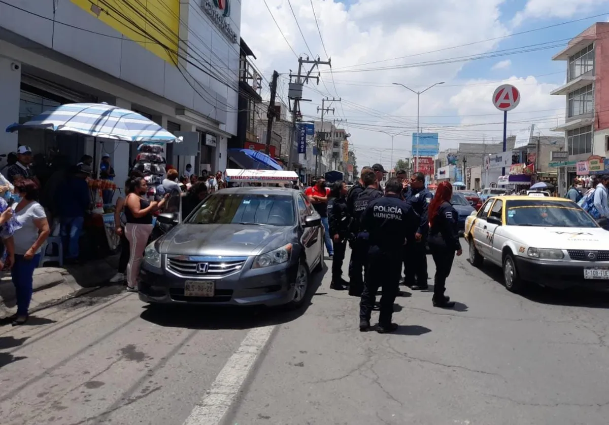 Atropellan y lesionan a elemento de la policía de Tizayuca