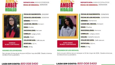 Alerta Amber Genesis y Suri Saraí Rubio