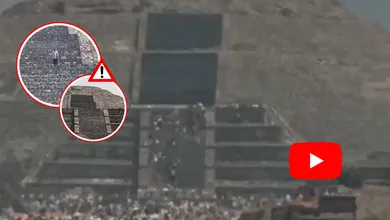 Turistas corren tras detonaciones durante el tiroteo en Teotihuacán captado en video.