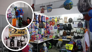 Familias visitan la Expo Regreso a Clases en Hidalgo en el Lienzo Charro.