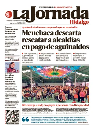 La Jornada Hidalgo | 03 de diciembre de 2025