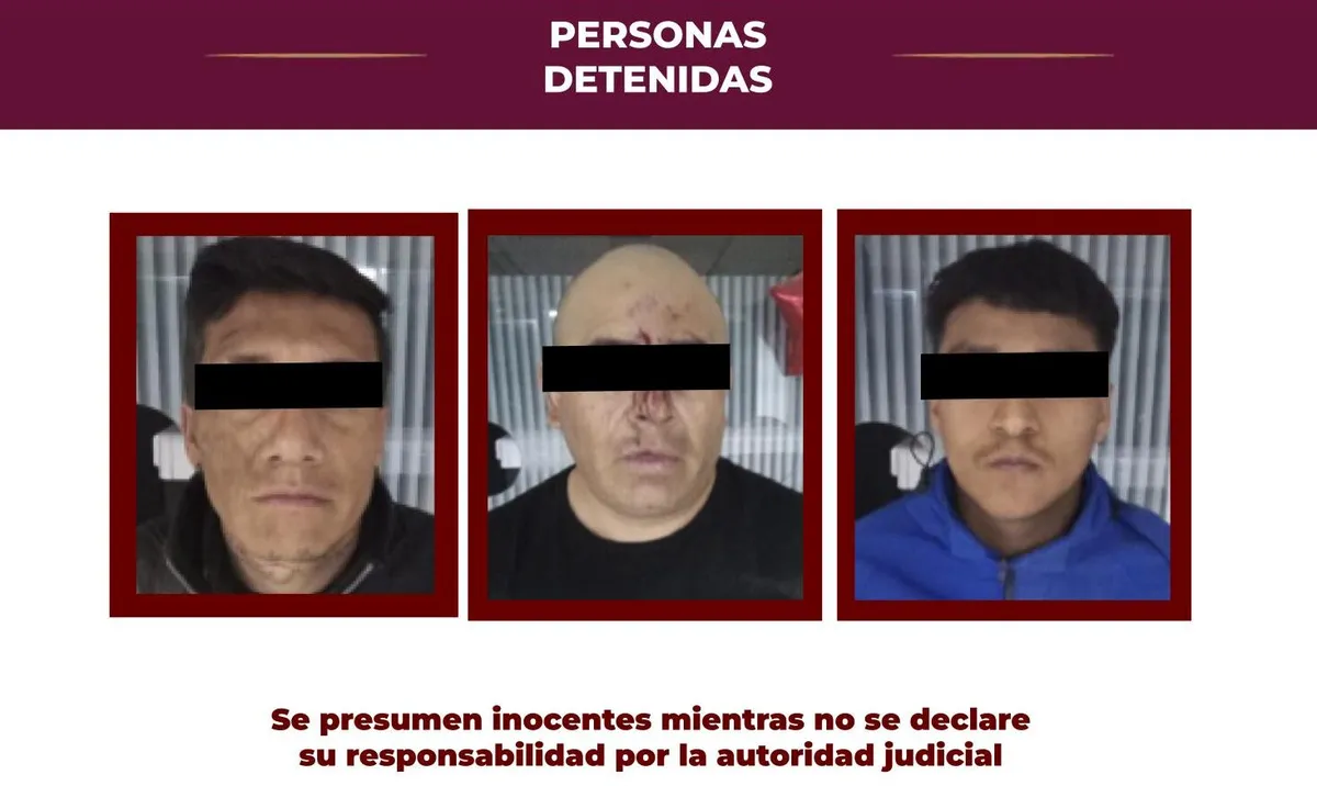 Sujetos detenidos durante enfrentamiento con elementos de la PGJEH