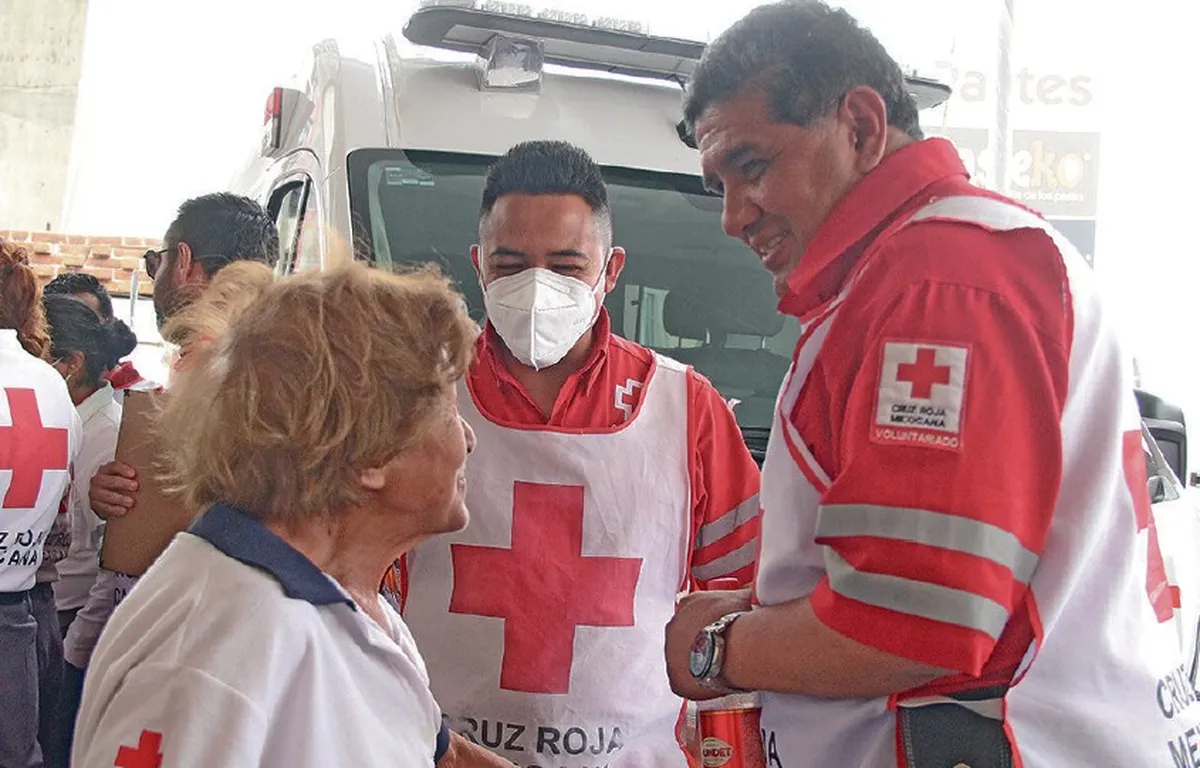 Brigadistas de Cruz Roja