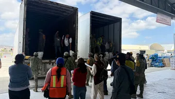 Entrega de víveres