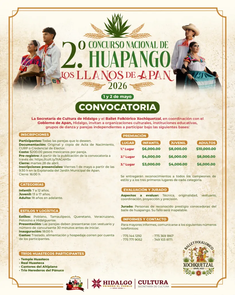 Conoce la convocatoria para el 2º Concurso Nacional de Huapango: fechas, sede y premios
