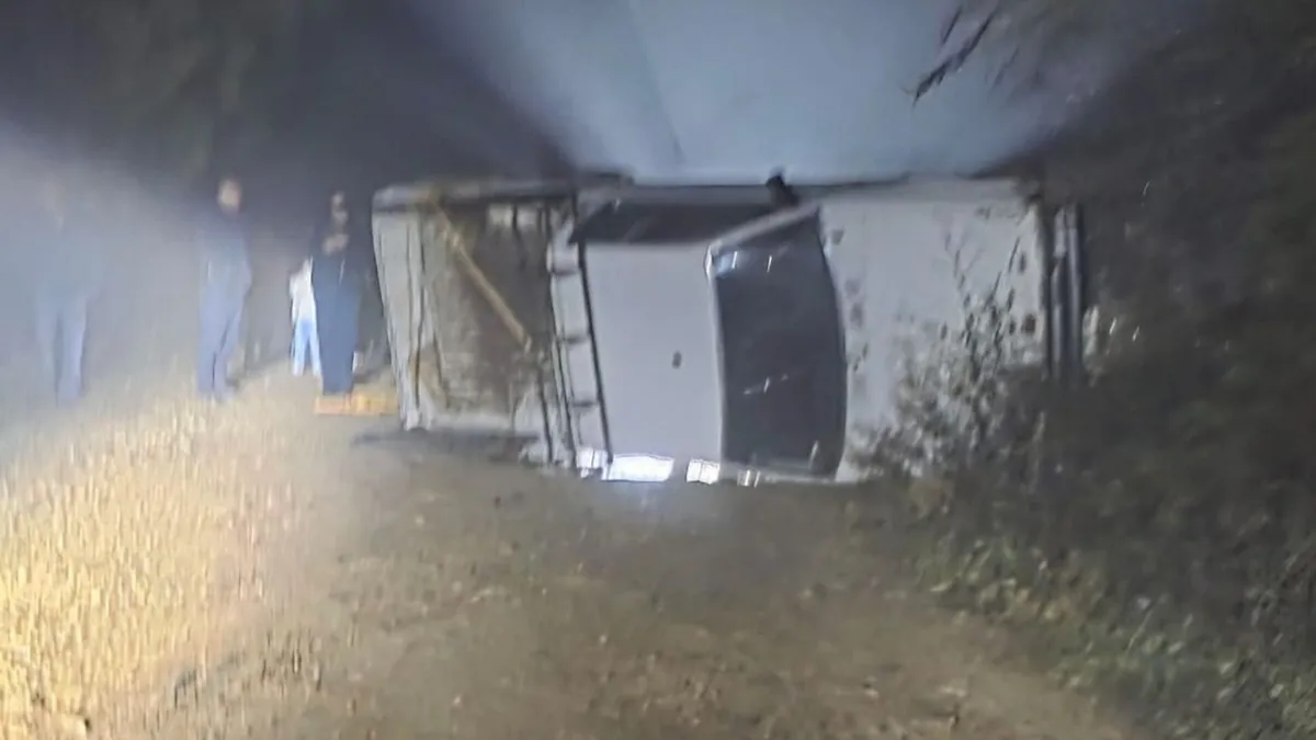 Volcadura de camioneta