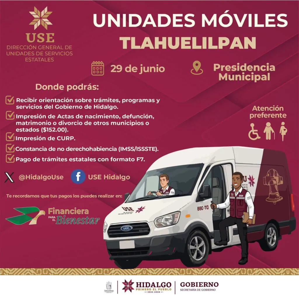 Llevan oficinas de gobierno a Tlahuelilpan: Fechas y lista de trámites que podrás hacer