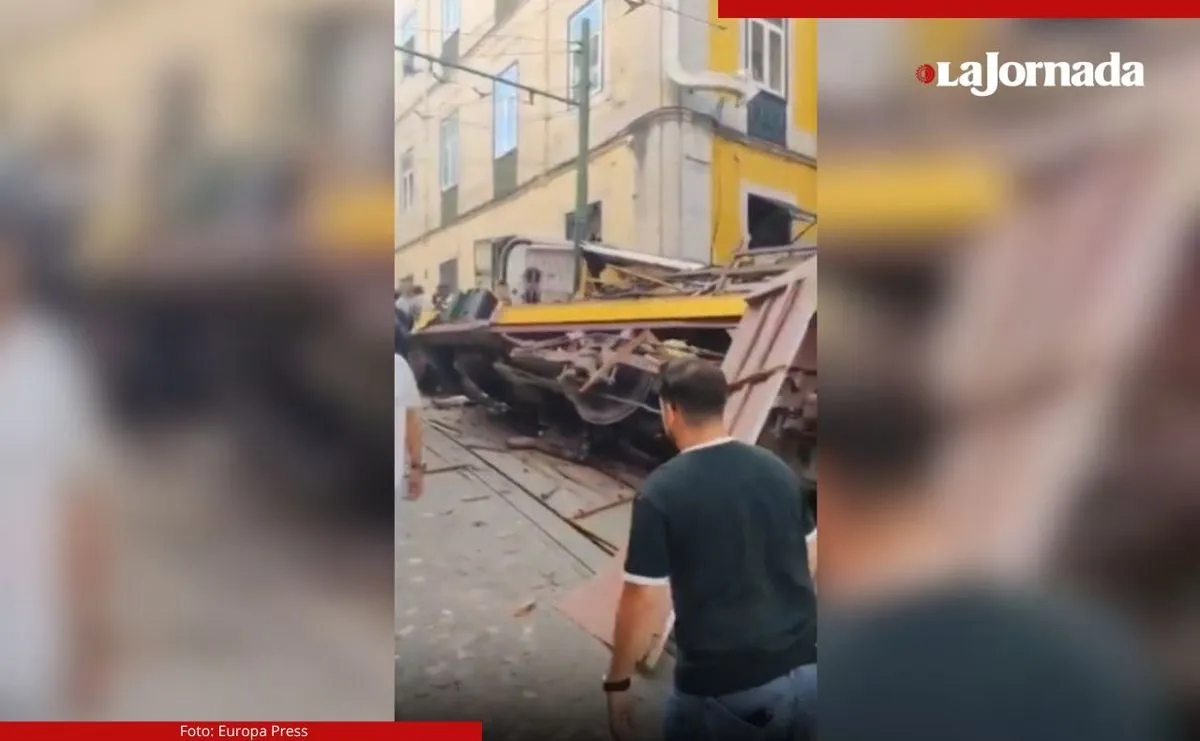 VIDEO | Funicular descarrila en Lisboa: 15 muertos y 18 heridos