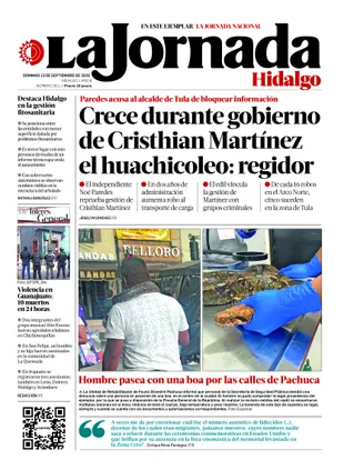 La Jornada Hidalgo | 13 de septiembre de 2026