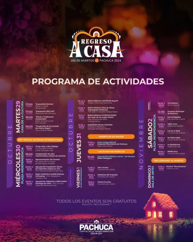 ¡Vive las tradiciones de Día de Muertos en Pachuca! Conoce todas las actividades gratuitas