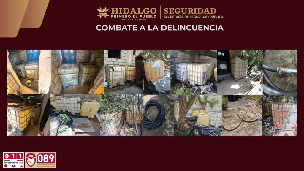 Aseguran 20 mil 900 litros de huachicol almacenados en Santiago Tlapacoya