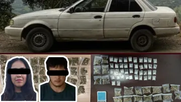 Aseguramiento de presunta droga en Hidalgo