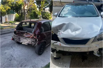 Vecinos ‘borrachos’ chocan auto estacionado en Bosques del Peñar; se niegan a pagar daños