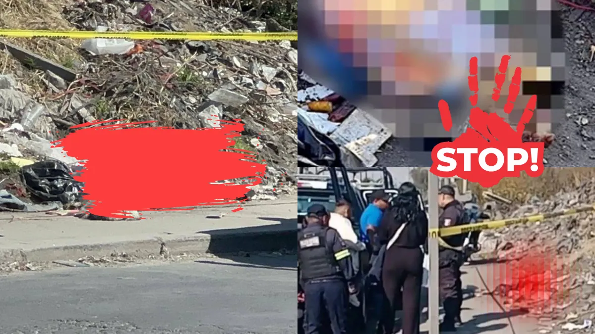 Policías acordonaron el Bordo de Xochiaca tras el hallazgo de un brazo de mujer envuelto en papel de regalo.