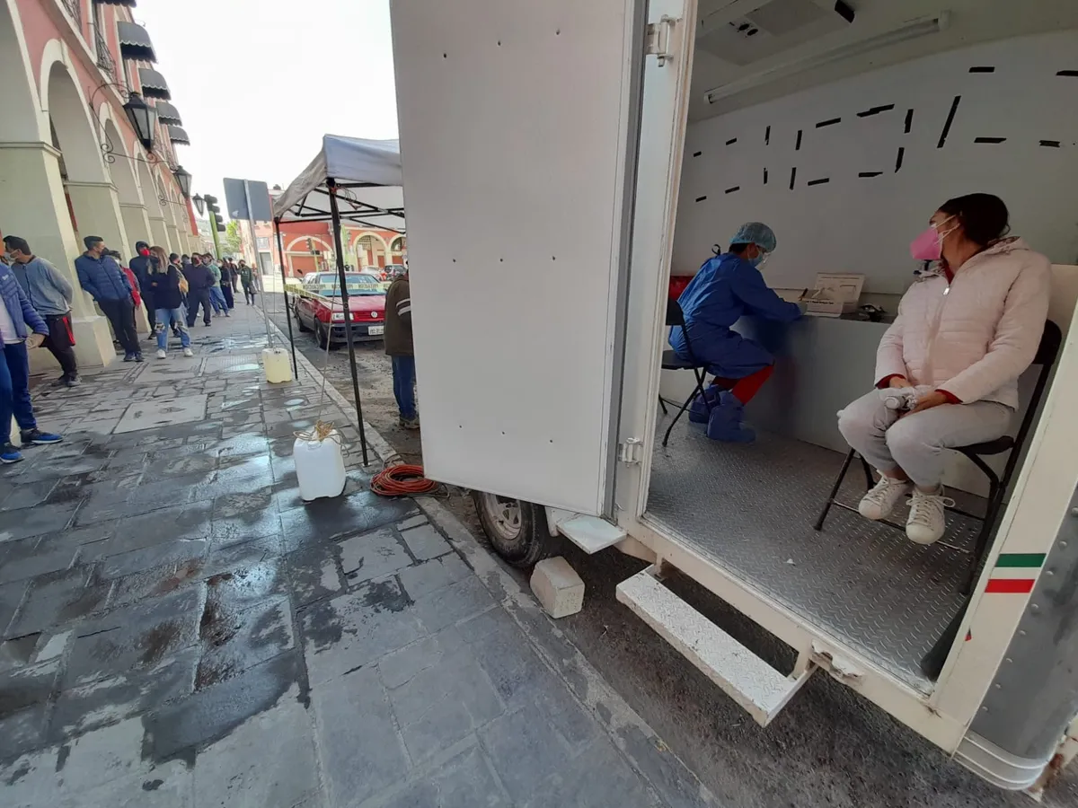 Unidad Móvil de Pruebas Rápidas de Pachuca ha detectado 265 casos positivos de Covid 19