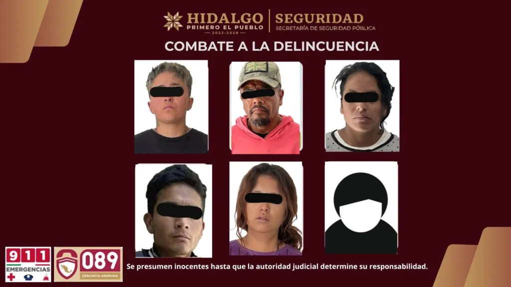 Caen seis por desmantelar motos robadas en Tizayuca