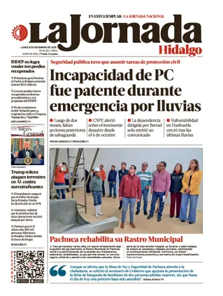 La Jornada Hidalgo | 08 de diciembre de 2025