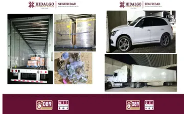 Secretaría de Seguridad Pública de Hidalgo recupera tractocamión en Epazoyucan