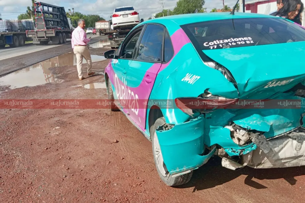 Fuerte choque en la México–Pachuca genera caos vial esta mañana