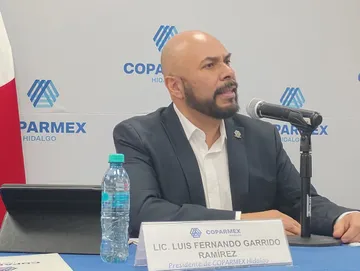 Luis Fernando Garrido Ramírez, presidente de la Coparmex Hidalgo