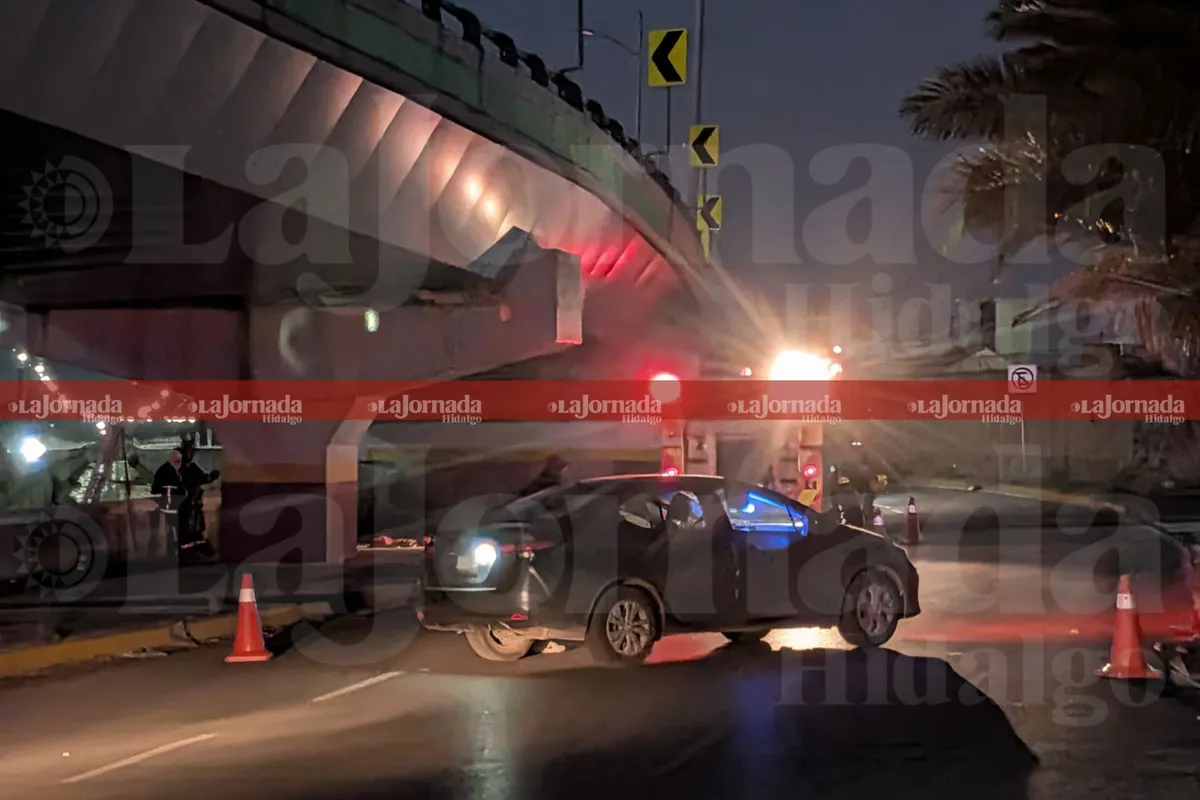 Zona acordonada tras accidente