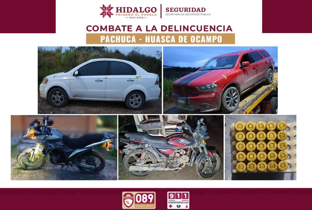 Tres detenidos y miles de dosis aseguradas en Pachuca y Huasca