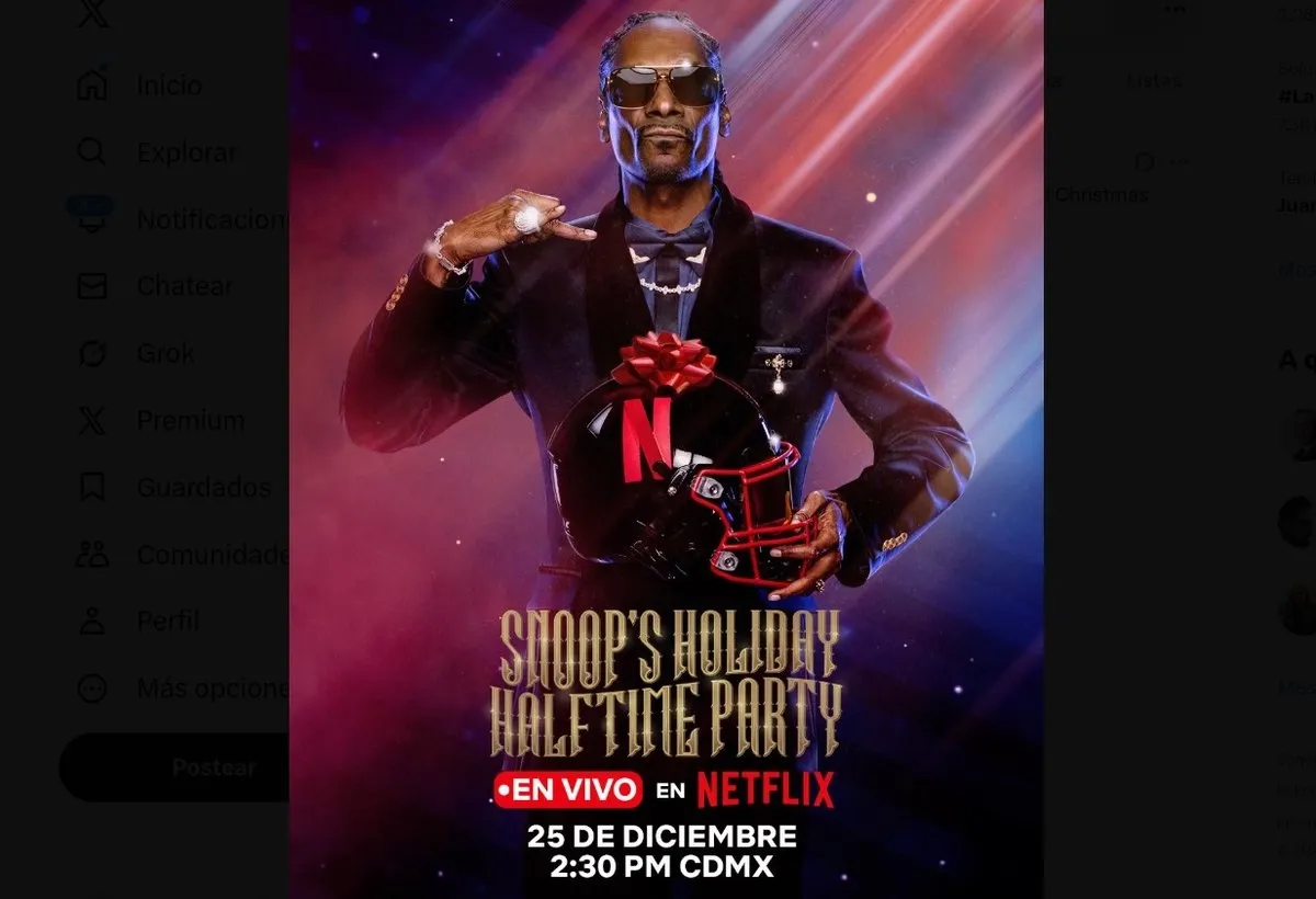 NFL y Netflix confirman a Snoop Dogg para el medio tiempo del juego navideño